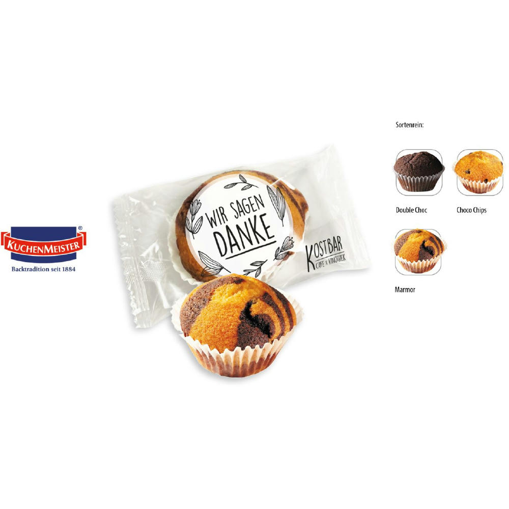 Mini Muffin im Flowpack,   1 Stück, Inhalt: Mini Muffin Double Choc