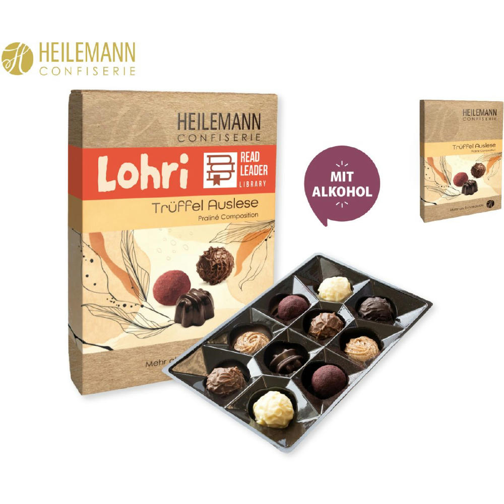 Heilemann Trüffel Auslese im Schuber,   125 g, Inhalt: Heilemann Trüffel Auslese