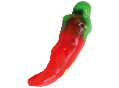 Chili Pepper Werbetüte,   1 Stück, Inhalt: Chili Pepper Fruchtgummi mit Schaumzuckerboden
