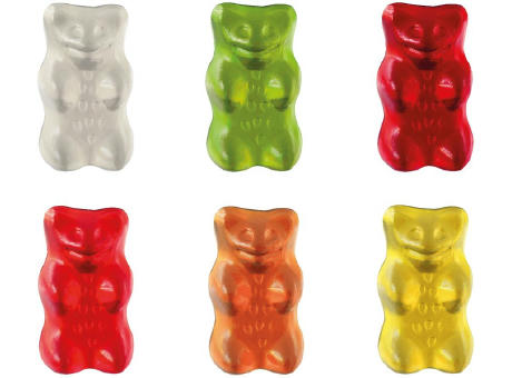 HARIBO Mini Goldbären Werbetüte,   10 g, Inhalt: HARIBO Mini Goldbären bunt gemischt