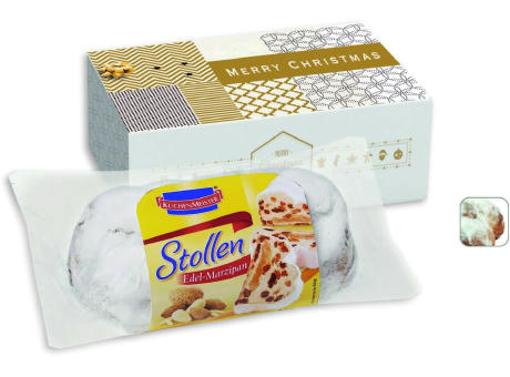 Christstollen Präsentbox,   1 Stück, Inhalt: Christstollen