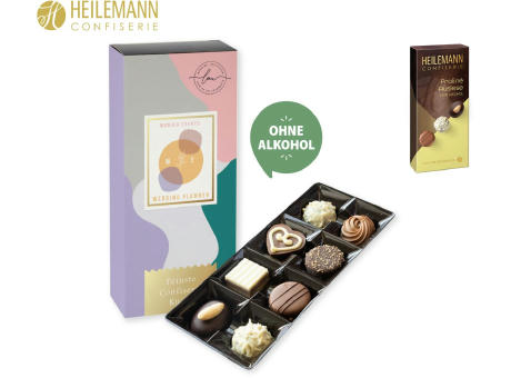 Heilemann Pralinés Auslese im Schuber,   95 g, Inhalt: Heilmann Pralinés Auslese ohne Alkohol