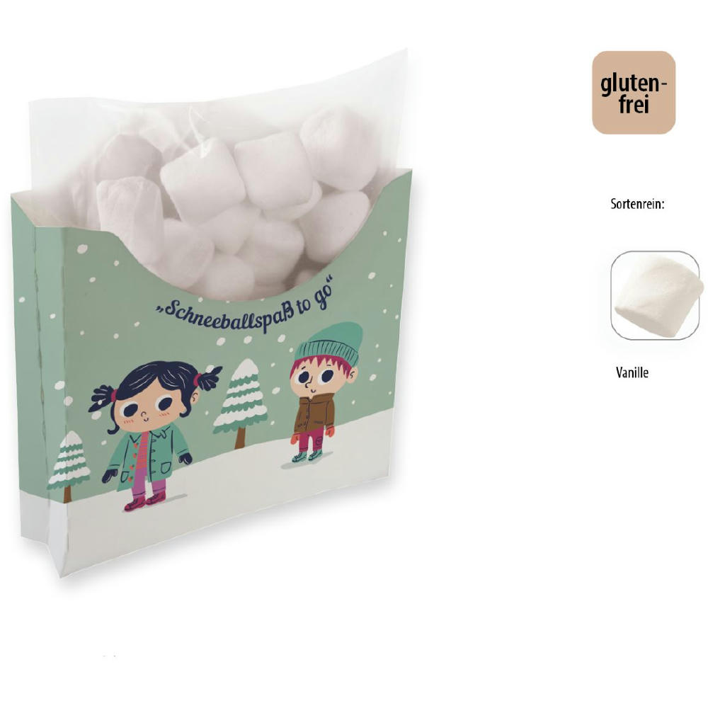 Chamallows in Werbebox,   15 g, Inhalt: Mini Marshmallow Rocky Mountain