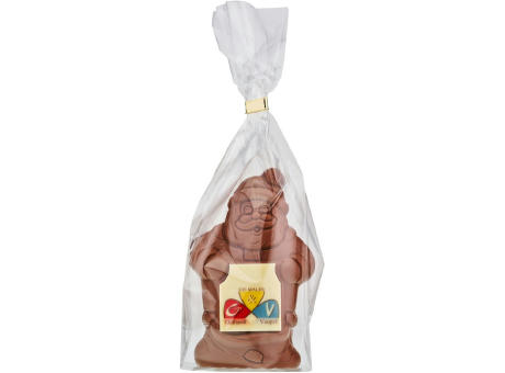 Schoko Weihnachtsmann mit Schokoschild,   1 Stück, Inhalt: Weihnachtsmann 80 g