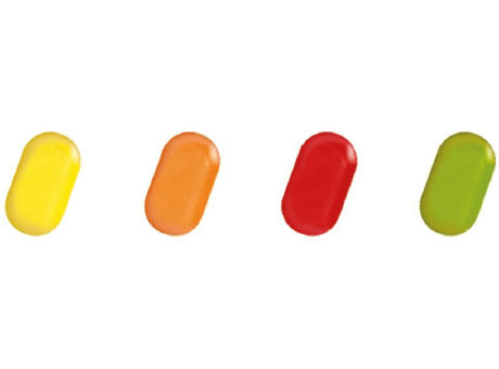 Bunte Fruchtdragees Werbetüte,   5 g, Inhalt: Bunte Fruchtdragees Zitrone