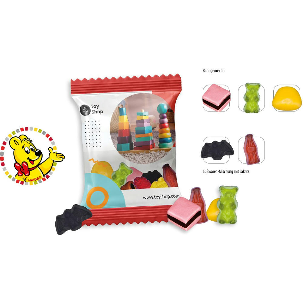 HARIBO Mini Color-Rado Werbetüte,   10 g, Inhalt: HARIBO Mini-Color-Rado