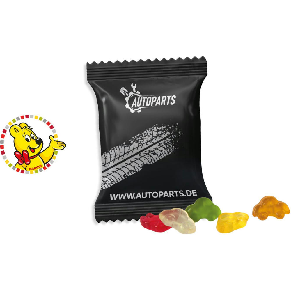 HARIBO Standardformen Werbetüte,   15 g, Inhalt: HARIBO Autos