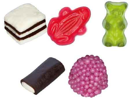 HARIBO Mini Color-Rado Werbetüte,   10 g, Inhalt: HARIBO Mini-Color-Rado