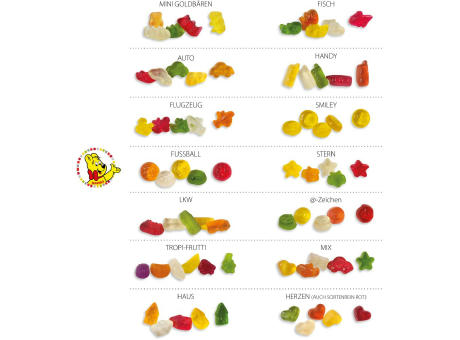 HARIBO Standardformen Werbetüte,   15 g, Inhalt: HARIBO Autos