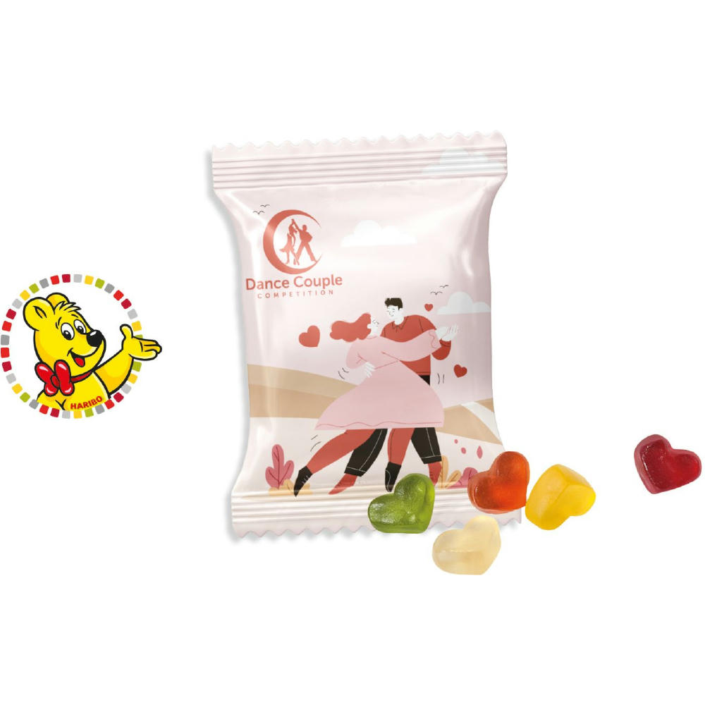 HARIBO Standardformen Werbetüte,   10 g, Inhalt: HARIBO Herzen sortenrein