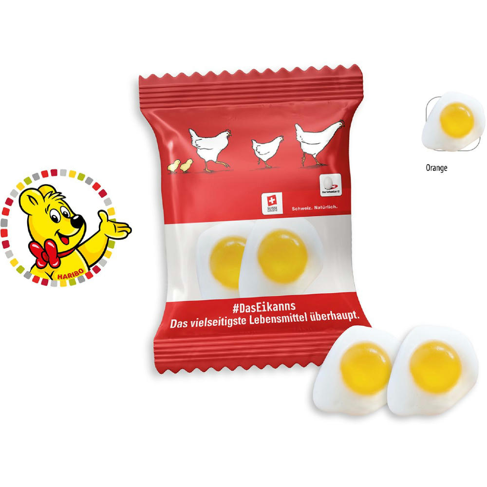 HARIBO Spiegelei Werbetüte,   2 Stück, Inhalt: HARIBO Spiegelei