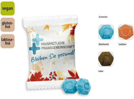 Hustenbonbon Duopack Werbetüte,   2 Stück, Inhalt: Hustenbonbon Salbei