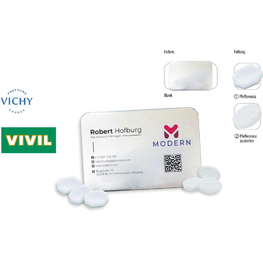 Visitbox, blank 27 g, Inhalt: Pastille de Vichy (Dose)