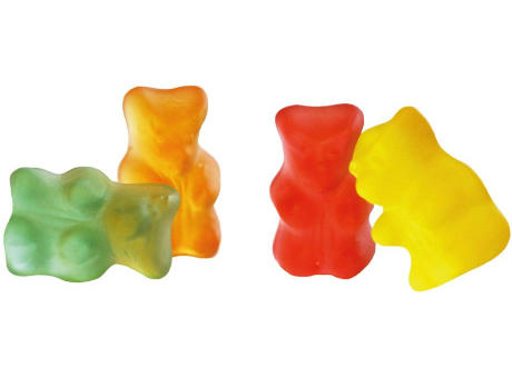 Gummibärchen zuckerfrei Werbetüte,   10 g, Inhalt: Gummibärchen zuckerfrei