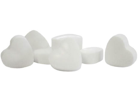 Herzdose geprägt, blank 18 g, Inhalt: Pfefferminz Herzen zuckerfrei