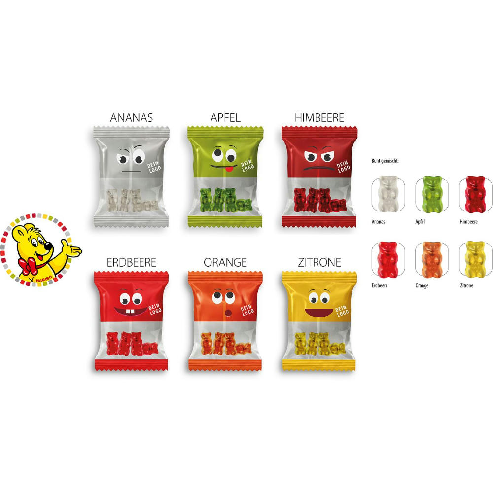 HARIBO Goldbären - Spezial Werbetüte,   10 g, Inhalt: HARIBO Goldbären - Spezial Ananas