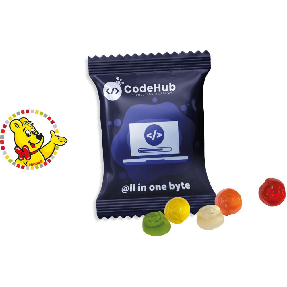 HARIBO Standardformen Werbetüte,   10 g, Inhalt: HARIBO @-Zeichen