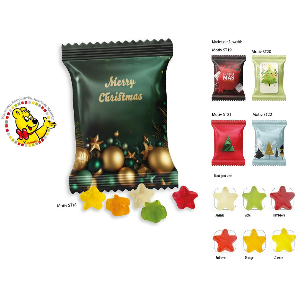 HARIBO Werbetüte Standardmotiv,   10 g, Inhalt: HARIBO Sterne