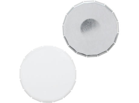 Klick-Dose-75, blank 45 g, Inhalt: Kaugummi Dragees zuckerfrei (Dose)