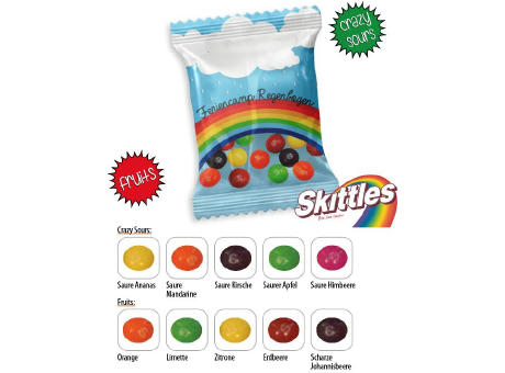 Skittles Werbetüte,   10 g, Inhalt: Skittles Crazy Sours, vegan