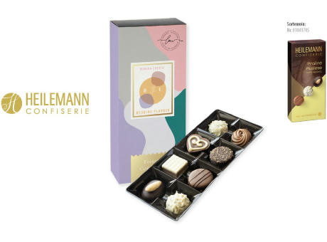 Heilemann Pralinés Auslese im Schuber,   95 g, Inhalt: Heilmann Pralinés Auslese ohne Alkohol