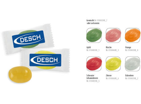 Bonbon Flowpack,   1 Stück, Inhalt: Eisbonbon