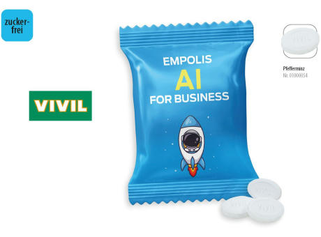 VIVIL Extra Strong zuckerfrei 10 g Werbetüte,   10 g, Inhalt: VIVIL Extra Strong, zuckerfrei