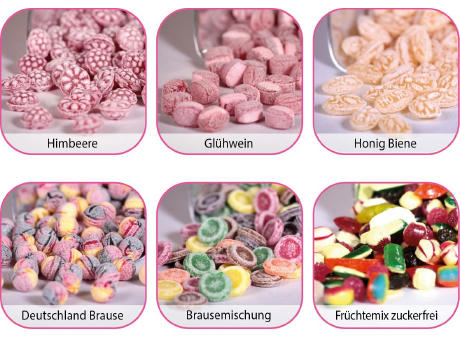 Runddose 99, weiß 120 g, Inhalt: Glühwein Bonbons (ohne Alkohol)