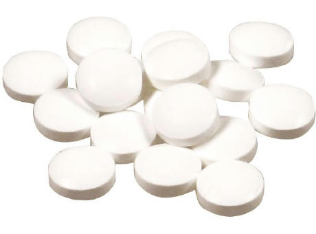 Klick-Dose-45, reflexblau 12 g, Inhalt: Pfefferminz-Pastillen; Stevia