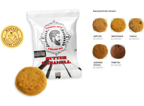 Coffee Cookies Flowpack,   1 Stück, Inhalt: Coffee Cookies Spekulatius, Haselnuss
