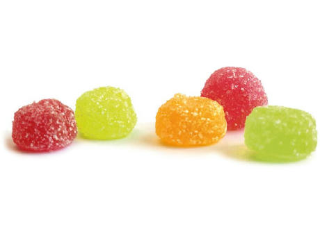 Saure Fruchtsaftberries vegan Werbetüte,   10 g, Inhalt: Saure Fruchtsaftberries