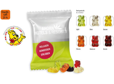 HARIBO Mini Saft-Goldbären Werbetüte,   10 g, Inhalt: HARIBO Mini Saft Goldbären