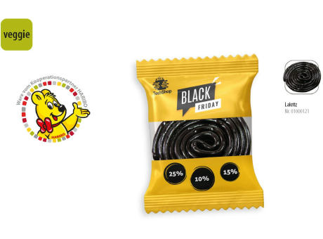HARIBO Lakritzschnecke Werbetüte,   1 Stück, Inhalt: HARIBO Lakritzschnecke
