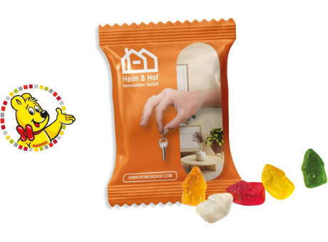 HARIBO Standardformen Werbetüte,   10 g, Inhalt: HARIBO Häuser