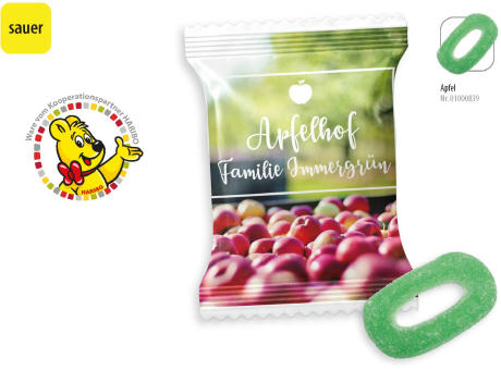 HARIBO Apfelringe Sauer Werbetüte,   1 Stück, Inhalt: HARIBO  Apfelringe Sauer