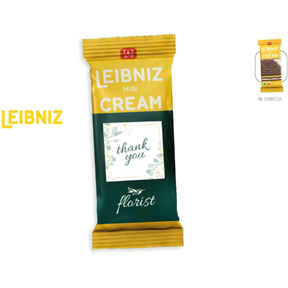LEIBNIZ Milk Cream 2er Pack mit Werbebanderole,   38 g, Inhalt: LEIBNIZ Milk Cream