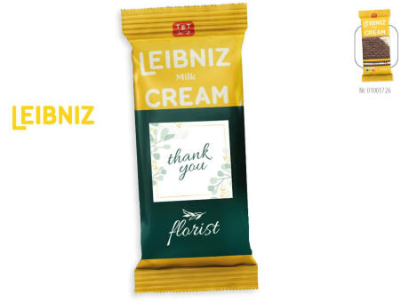 LEIBNIZ Milk Cream 2er Pack mit Werbebanderole,   38 g, Inhalt: LEIBNIZ Milk Cream
