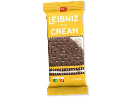 LEIBNIZ Milk Cream 2er Pack mit Werbebanderole,   38 g, Inhalt: LEIBNIZ Milk Cream
