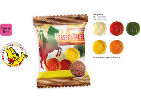 HARIBO individuelle Sonderform Werbetüte,   10 g, Inhalt: HARIBO Individuelle Sonderform