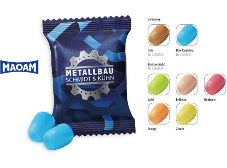 MAOAM Kracher Werbetüte,   2 Stück, Inhalt: MAOAM Kracher Blue