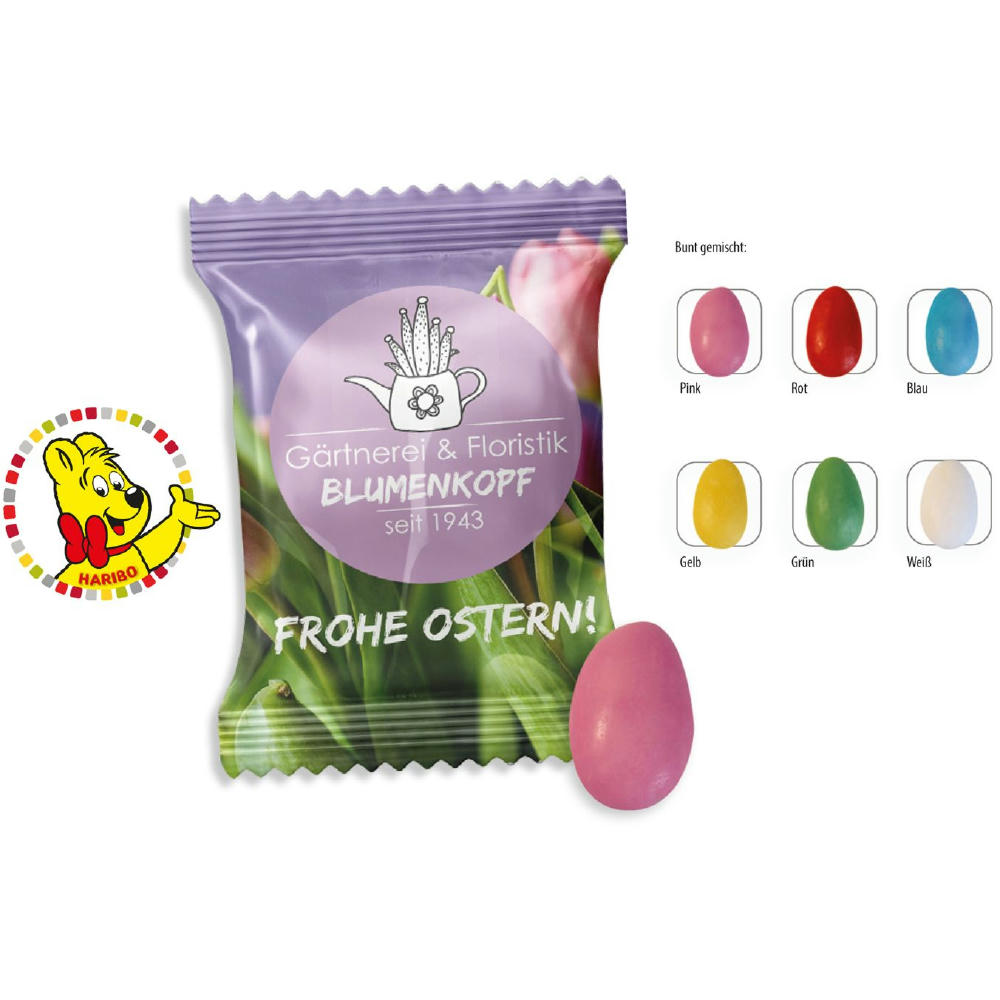 HARIBO Baiser Eier Werbetüte,   1 Stück, Inhalt: HARIBO Baiser Ei