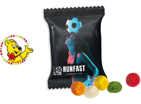 HARIBO Standardformen Werbetüte,   10 g, Inhalt: HARIBO Fussbälle