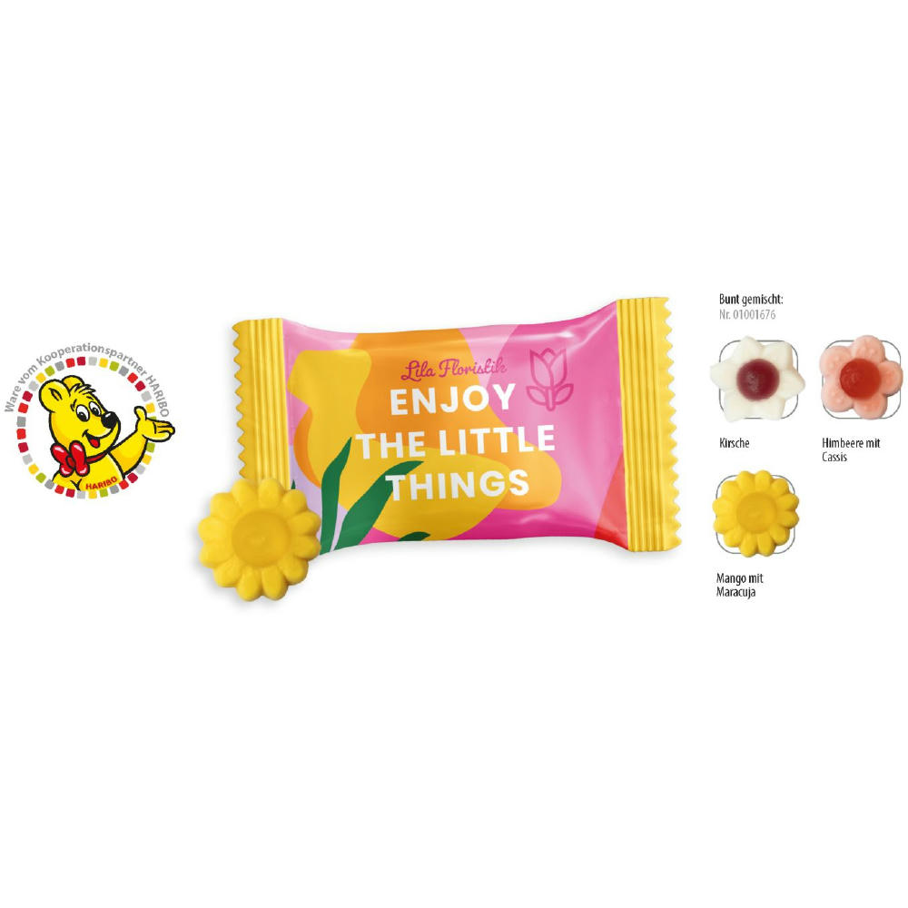 HARIBO Blumen Werbetüte,   1 Stück, Inhalt: HARIBO Blumen