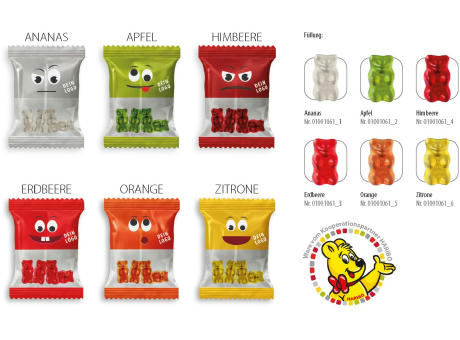HARIBO Goldbären - Spezial Werbetüte,   10 g, Inhalt: HARIBO Goldbären - Spezial Ananas