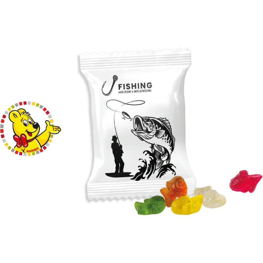 HARIBO Standardformen Werbetüte,   15 g, Inhalt: HARIBO Fische