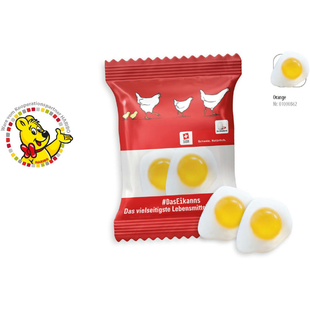 HARIBO Spiegelei Werbetüte,   2 Stück, Inhalt: HARIBO Spiegelei