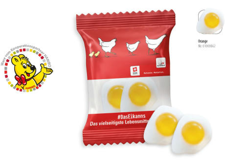 HARIBO Spiegelei Werbetüte,   2 Stück, Inhalt: HARIBO Spiegelei