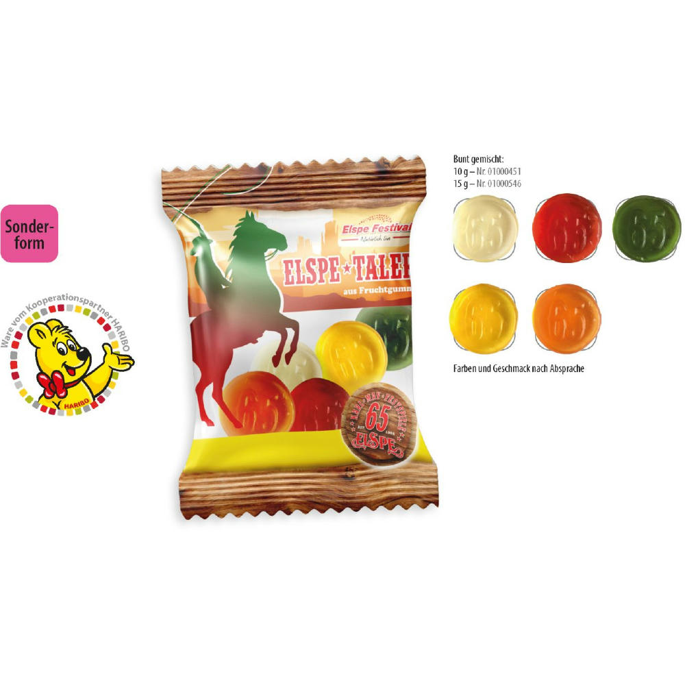 HARIBO individuelle Sonderform Werbetüte,   15 g, Inhalt: HARIBO Individuelle Sonderform