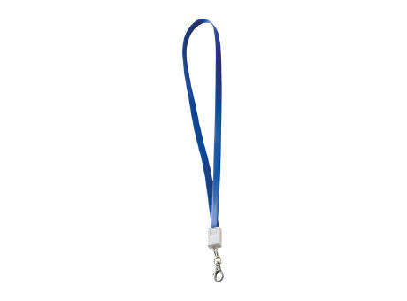 Cordón porta credenciales de plástico con cable de