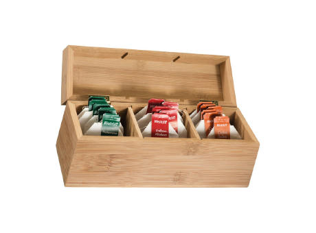 Caja para té Damaskus de bambú